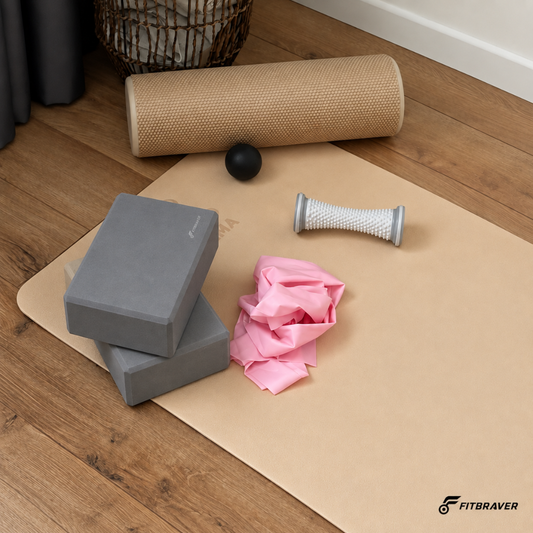 Pack 2 Bloques de Yoga Pilates Color Gris