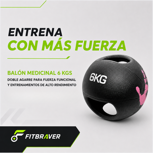 BALÓN MEDICINAL 6 KG CON AGARRE
