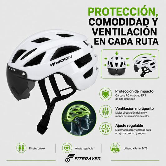 CASCO PARA BICICLETA BLANCO CSC-10-N