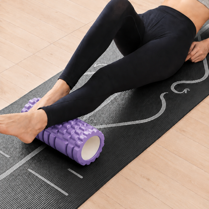 Foam Roller Rodillo Pilates Yoga 30cm Morado
