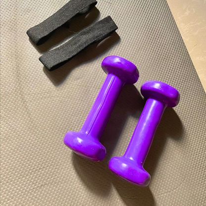 Par de Macuernas de Vinilo 0,5kg Morada Fitbraver