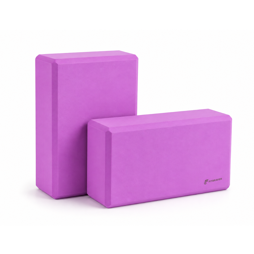 Pack 2 Bloques de Yoga Pilates Color Morado