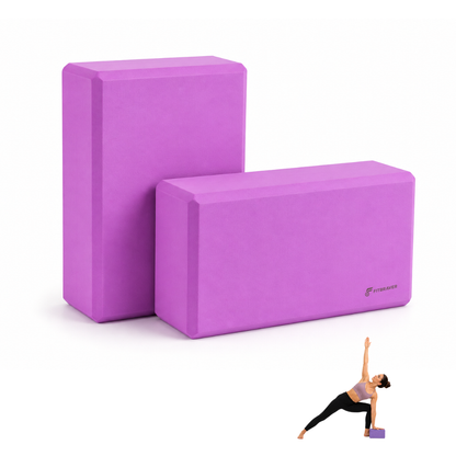 Pack 2 Bloques de Yoga Pilates Color Morado