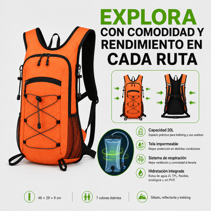 Mochila Hidratación Camelback Trekking+bolsa De Agua Tpl