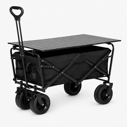 Carrito Para Compras Plegable Para Camping Con Mesita Cubierta Funcional Multiuso