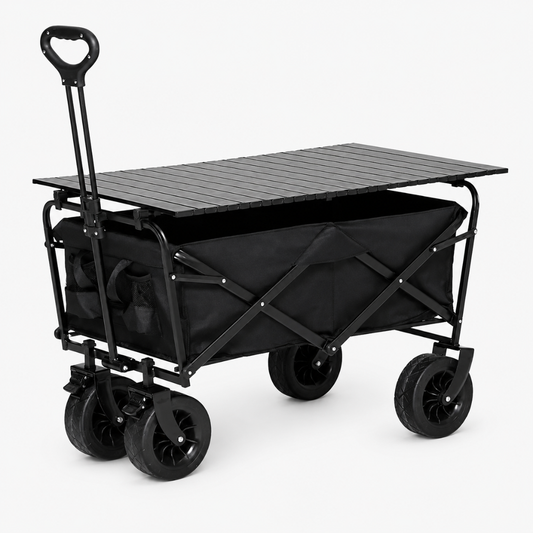 Carrito Para Compras Plegable Para Camping Con Mesita Cubierta Funcional Multiuso