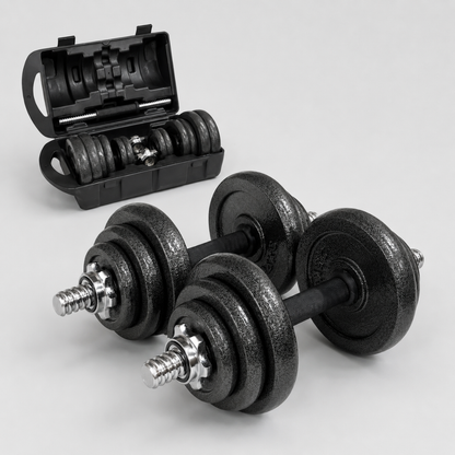 SET DE MANCUERNAS 20KG HIERRO