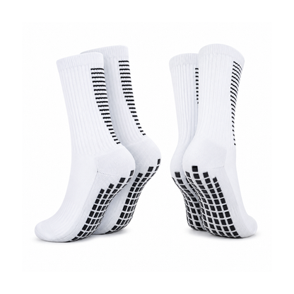 Pack 12 Calcetines Deportivos Largos Antideslizantes con Grip Futbol