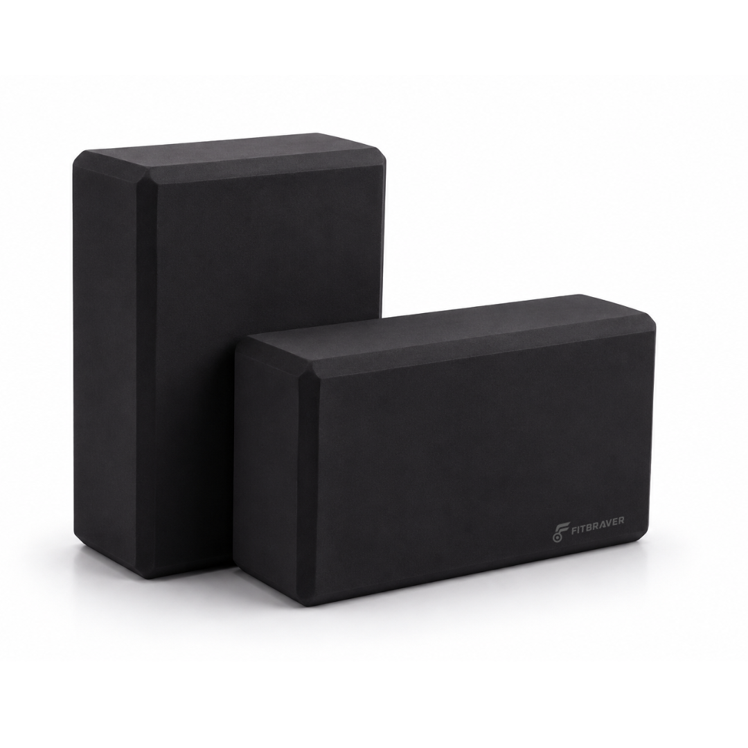 Pack 2 Bloques de Yoga Pilates Color Negro