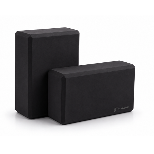 Pack 2 Bloques de Yoga Pilates Color Negro