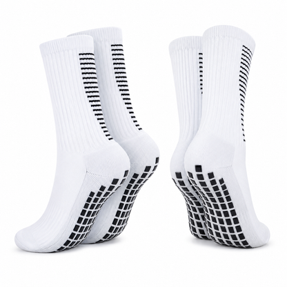Pack 12 Calcetines Deportivos Largos Antideslizantes con Grip Futbol