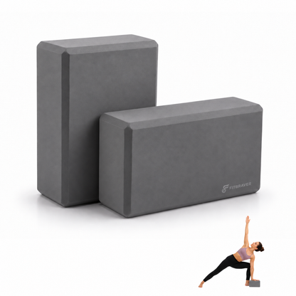 Pack 2 Bloques de Yoga Pilates Color Gris