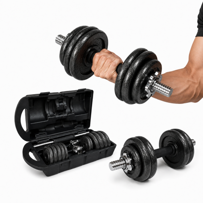 SET DE MANCUERNAS 15KG HIERRO