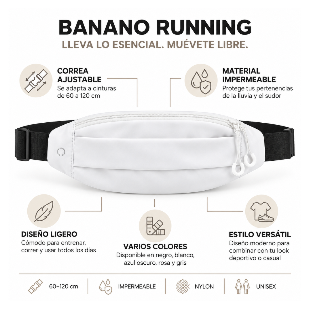 Banano Lumy Impermeable Deportivo Running Cómodo Fitbraver Para Trotar Bicicleta Outdoor Blando