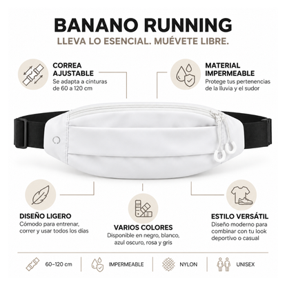 Banano Lumy Impermeable Deportivo Running Cómodo Fitbraver Para Trotar Bicicleta Outdoor Blando