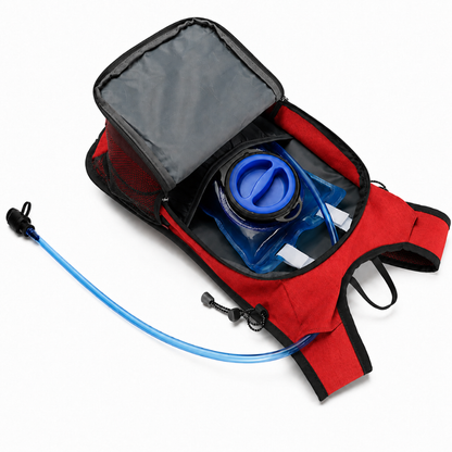Mochila Hidratación Camelback Trekking+bolsa De Agua Tpl rojo