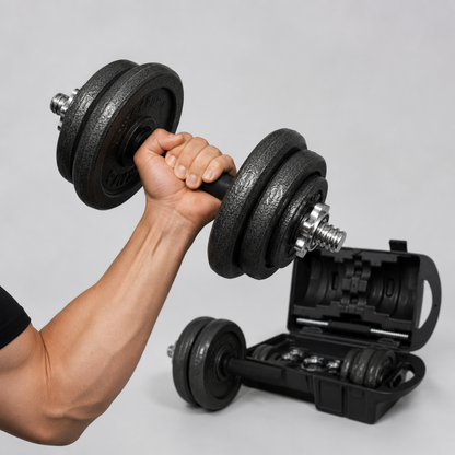 SET DE MANCUERNAS 20KG HIERRO