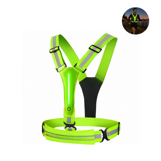 Chaleco Reflectivo Deportivo Luces Recargables Seguridad