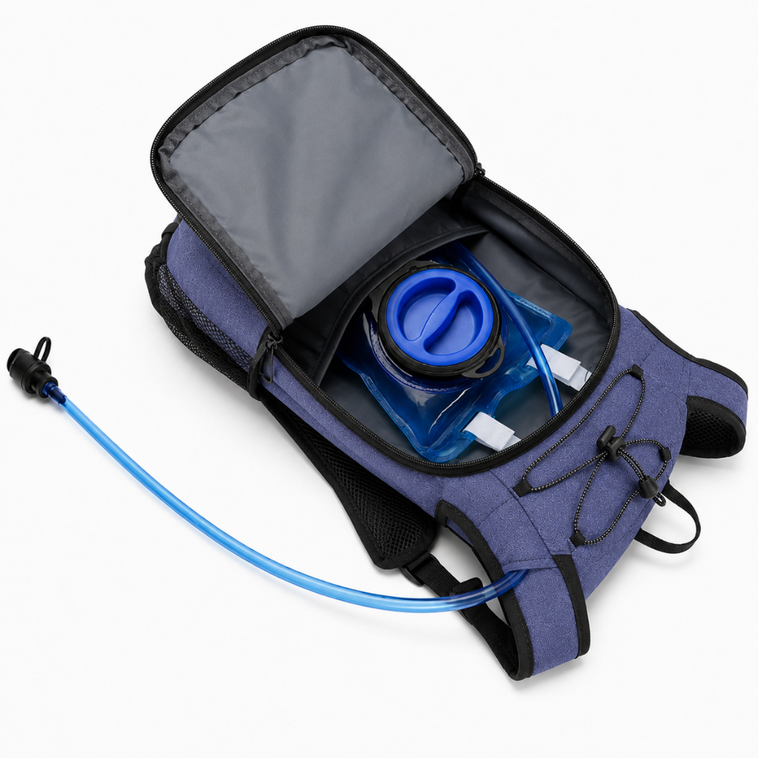 Mochila Hidratación Camelback Trekking+bolsa De Agua Tpl Azul