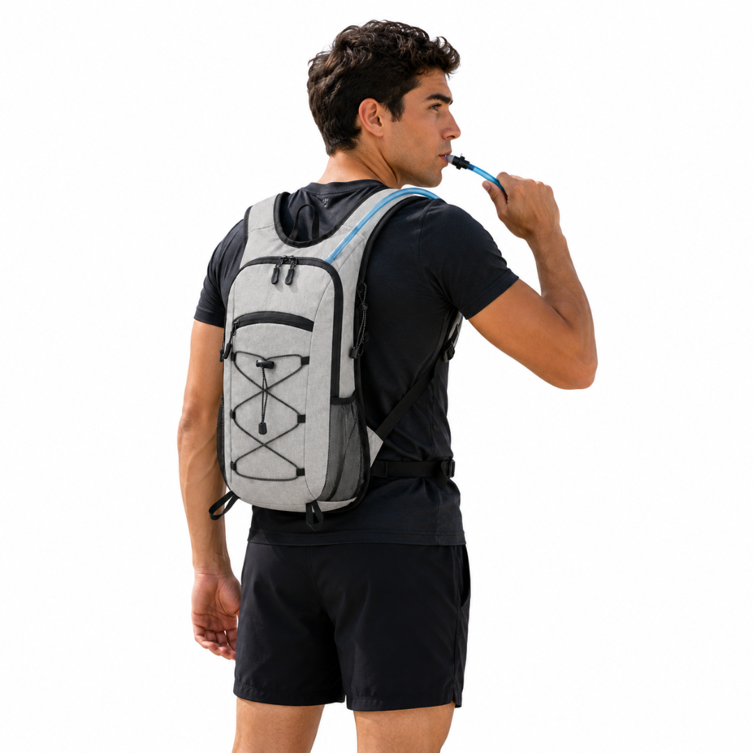 Mochila Hidratación Camelback Trekking+bolsa De Agua Tpl Gris