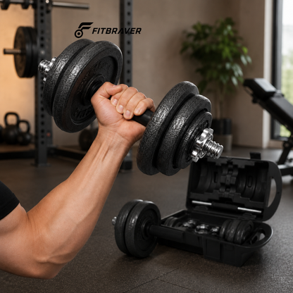 SET DE MANCUERNAS 20KG HIERRO