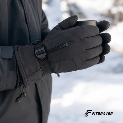 Guantes De Esqui Ciclismo Térmicos Impermeable Con Bolsillo