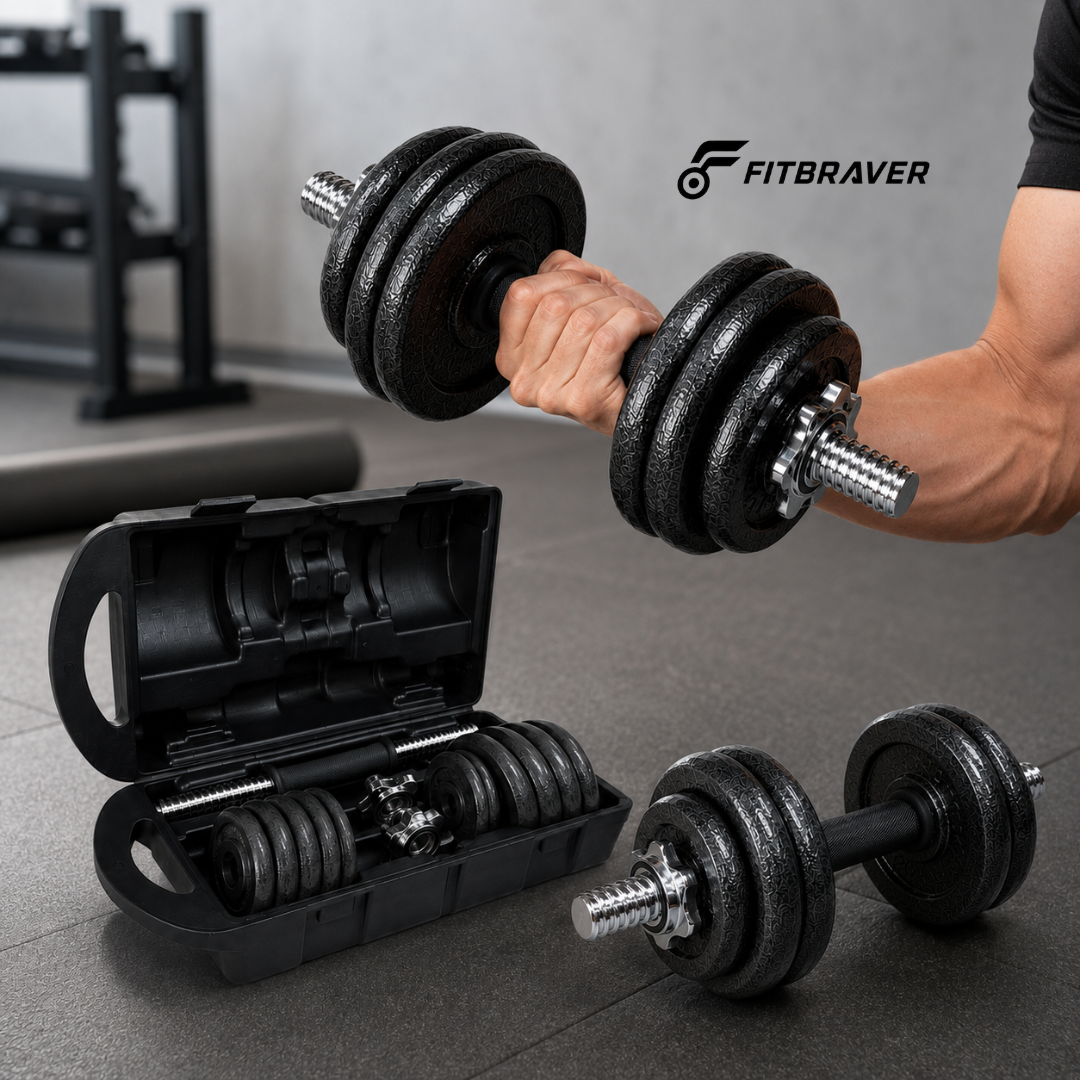 SET DE MANCUERNAS 15KG HIERRO