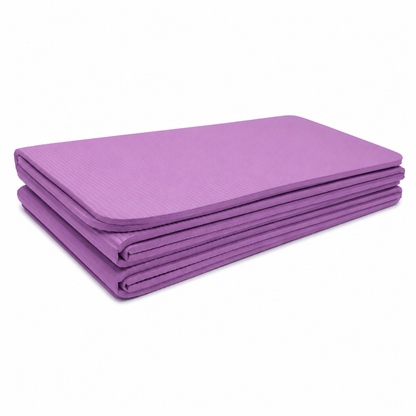 Mat De Yoga Viajero Plegable Abdominales Antideslizante 183x60x0.5 Morado
