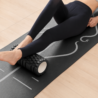 Foam Roller Rodillo Pilates Yoga 30cm Negro