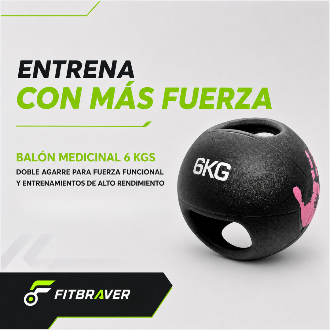 BALÓN MEDICINAL 6 KG CON AGARRE