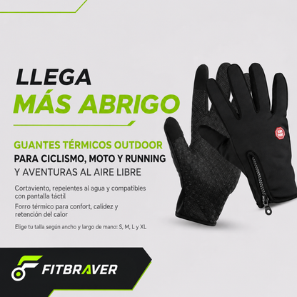 Guantes Touch Impermeable Pantalla Táctil Ciclismo Deporte