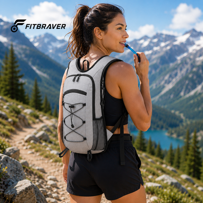 Mochila Hidratación Camelback Trekking+bolsa De Agua Tpl Gris