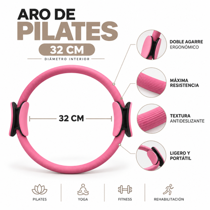 Aro de Pilates Yoga Fitnes Rosa