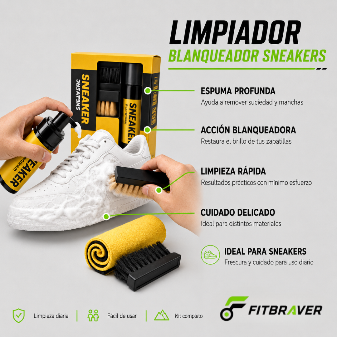 Kit de Limpieza Zapatillas Espuma Zapatos