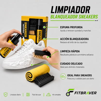 Kit de Limpieza Zapatillas Espuma Zapatos