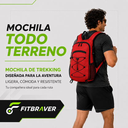 Mochila Hidratación Camelback Trekking+bolsa De Agua Tpl rojo