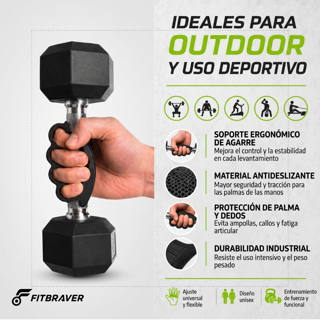 Protector de Manos para Entrenamiento Negro (Par)