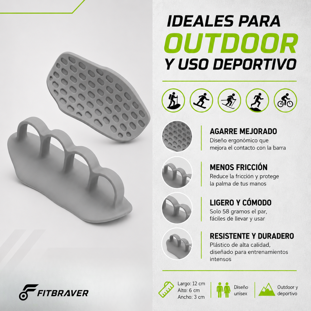 Protector de Manos para Entrenamiento Gris (Par)