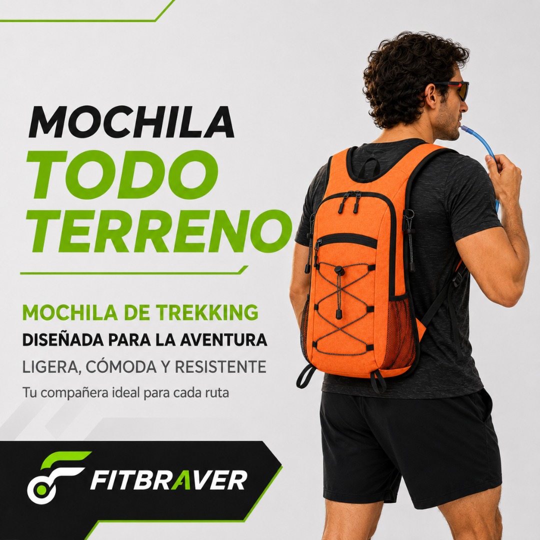 Mochila Hidratación Camelback Trekking+bolsa De Agua Tpl naranja