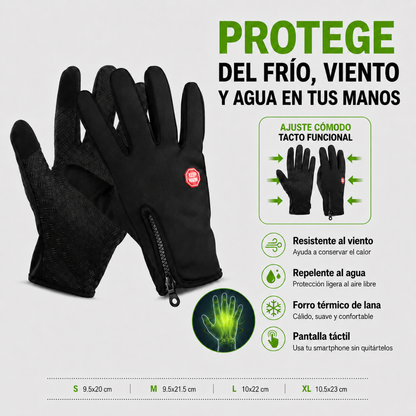 Guantes Touch Impermeable Pantalla Táctil Ciclismo Deporte