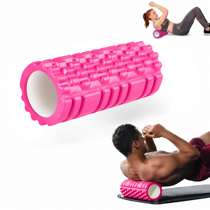 Foam Roller Rodillo Pilates Yoga 30cm Rosado