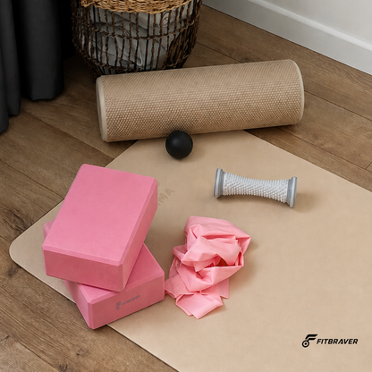 Pack 2 Bloques de Yoga Pilates Color Rosa