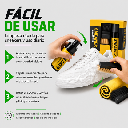 Kit de Limpieza Zapatillas Espuma Zapatos