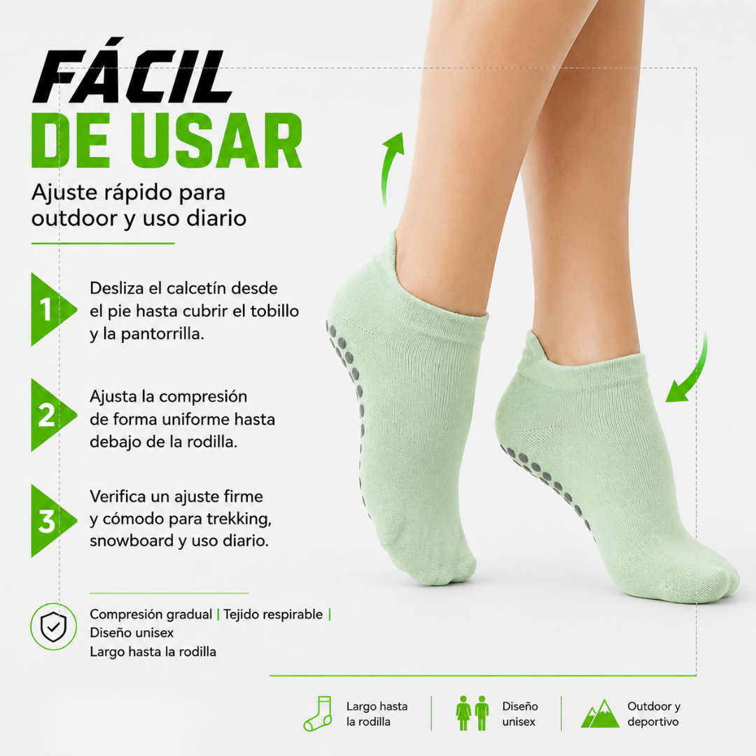 Pack 6 Pares Calcetines Antideslizantes Cortos Al Tobillo Yoga Pilates