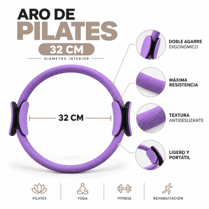 Aro de Pilates Yoga Fitnes Morado