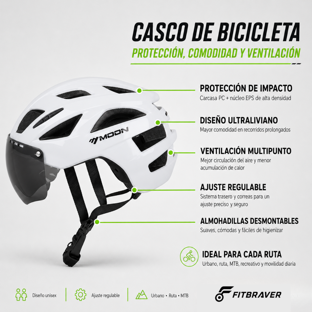 CASCO PARA BICICLETA BLANCO CSC-10-N