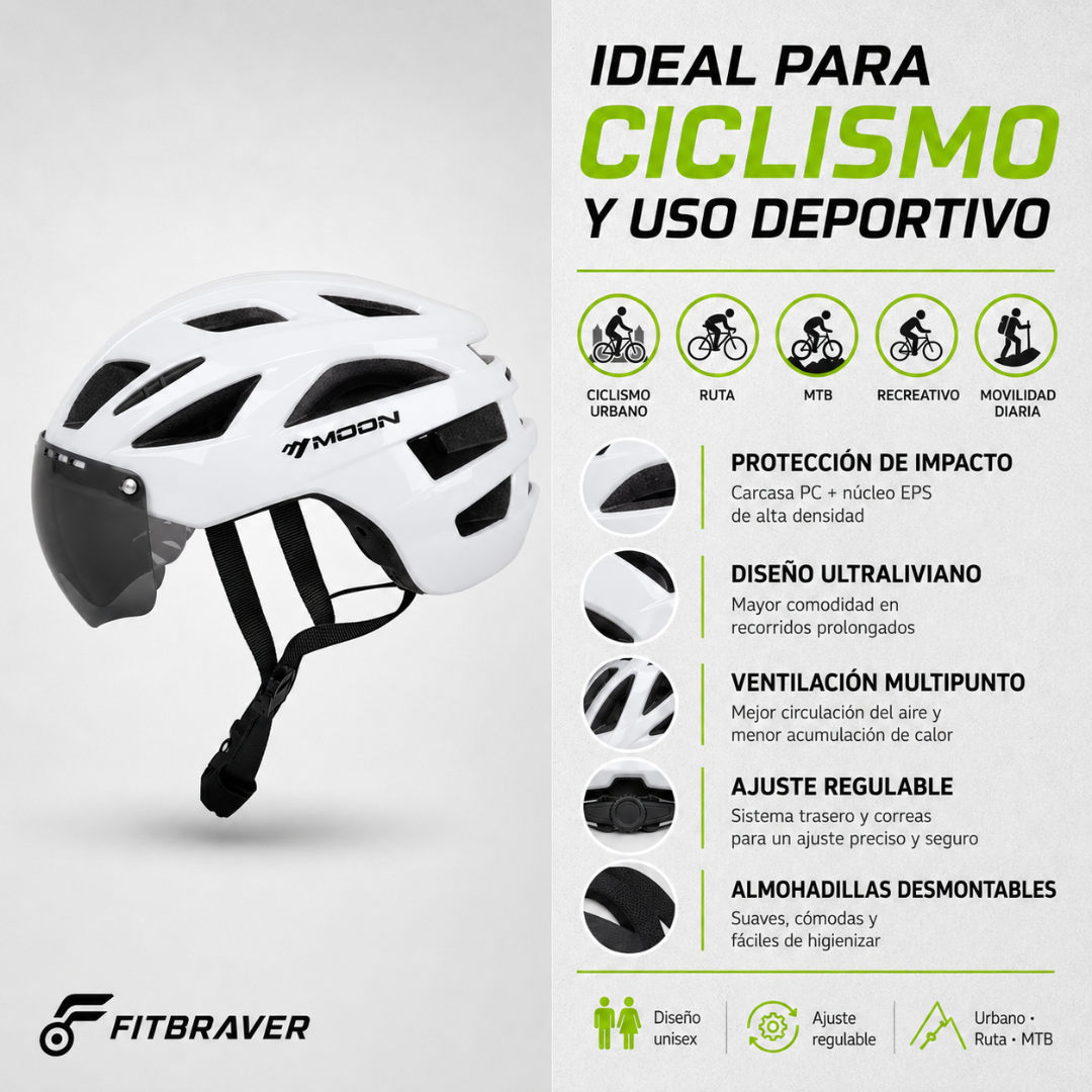 CASCO PARA BICICLETA BLANCO CSC-10-N