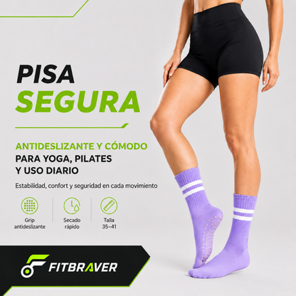 Pack 12 Pares Calcetines Yoga Pilates Antideslizante Fitness