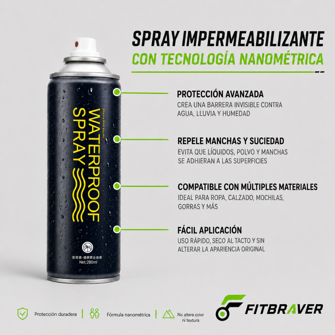 Protector De Lluvia Impermeabilizante Para Zapato Ropa 280ml