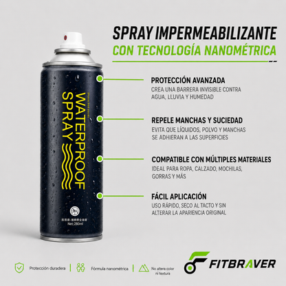 Protector De Lluvia Impermeabilizante Para Zapato Ropa 280ml